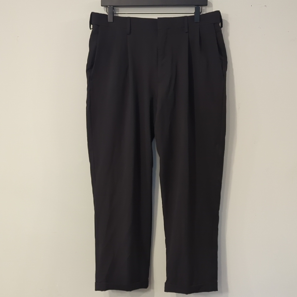 Haggar Dress Pants Black Premium Comfort 34x29‎